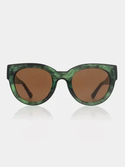 Lilly Sunglasses - Green Marble