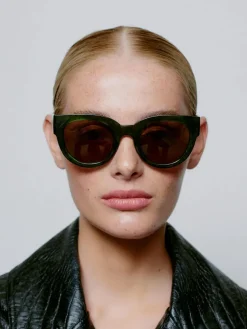Lilly Sunglasses - Green Marble