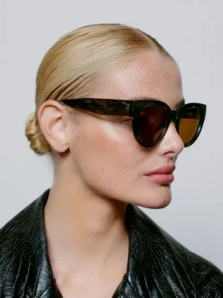 Lilly Sunglasses - Green Marble