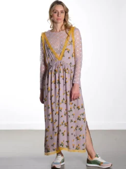 Lisa Dress - Yellow Lace
