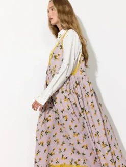 Lisa Dress - Yellow Lace