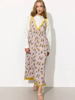 Lisa Dress - Yellow Lace