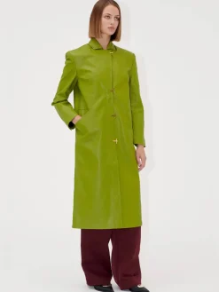 Long Single Breasted Coat - Woodbine