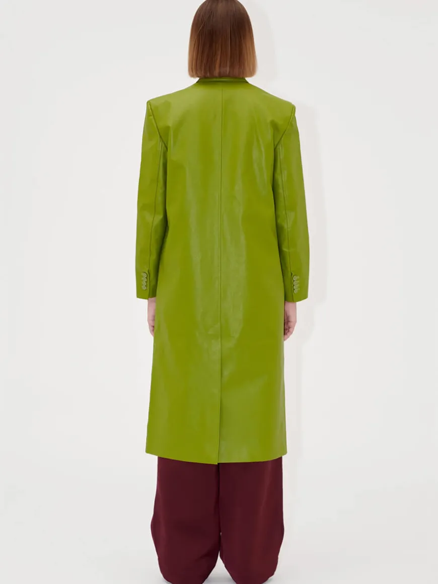 Long Single Breasted Coat - Woodbine