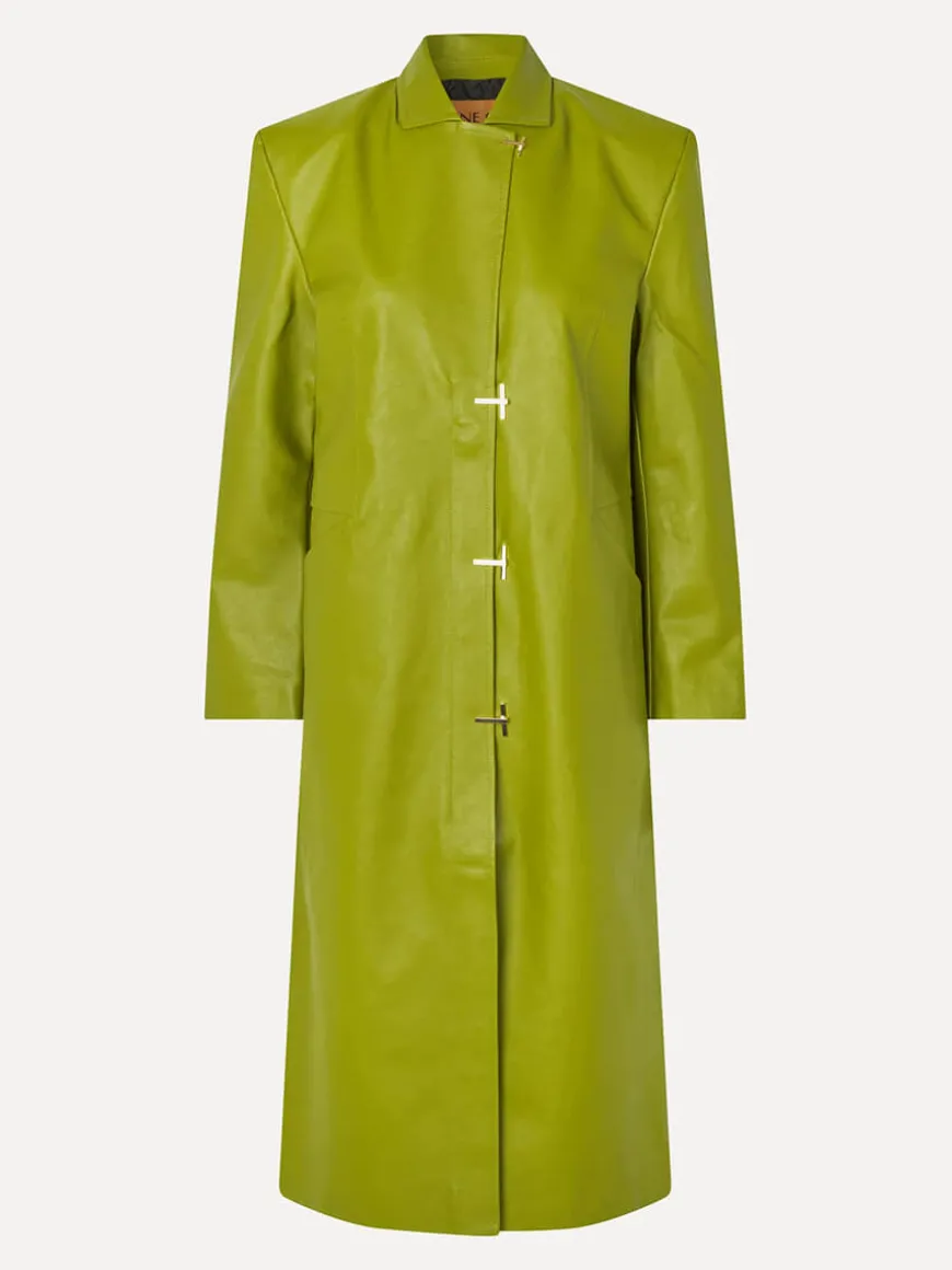 Long Single Breasted Coat - Woodbine