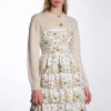 Long Sleeve Bolero Sweater - Cream