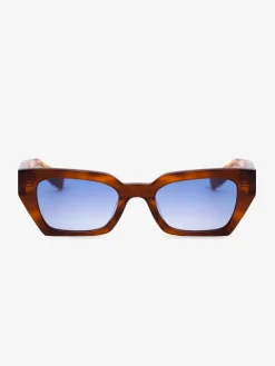 Luna Sunglasses - Gradient Blue Havana/Transparent