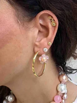 Mabel Earrings - Rose