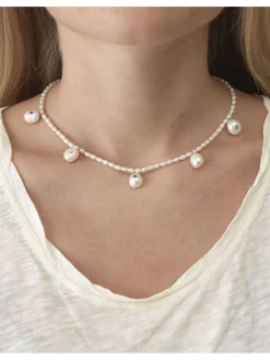 Marianne Pearl Necklace - Gold
