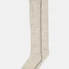 Megan Knee Socks - Light Brown Melange