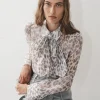 Miranda Shirt - Grey Office Leopard