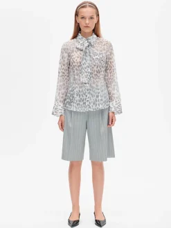 Miranda Shirt - Grey Office Leopard