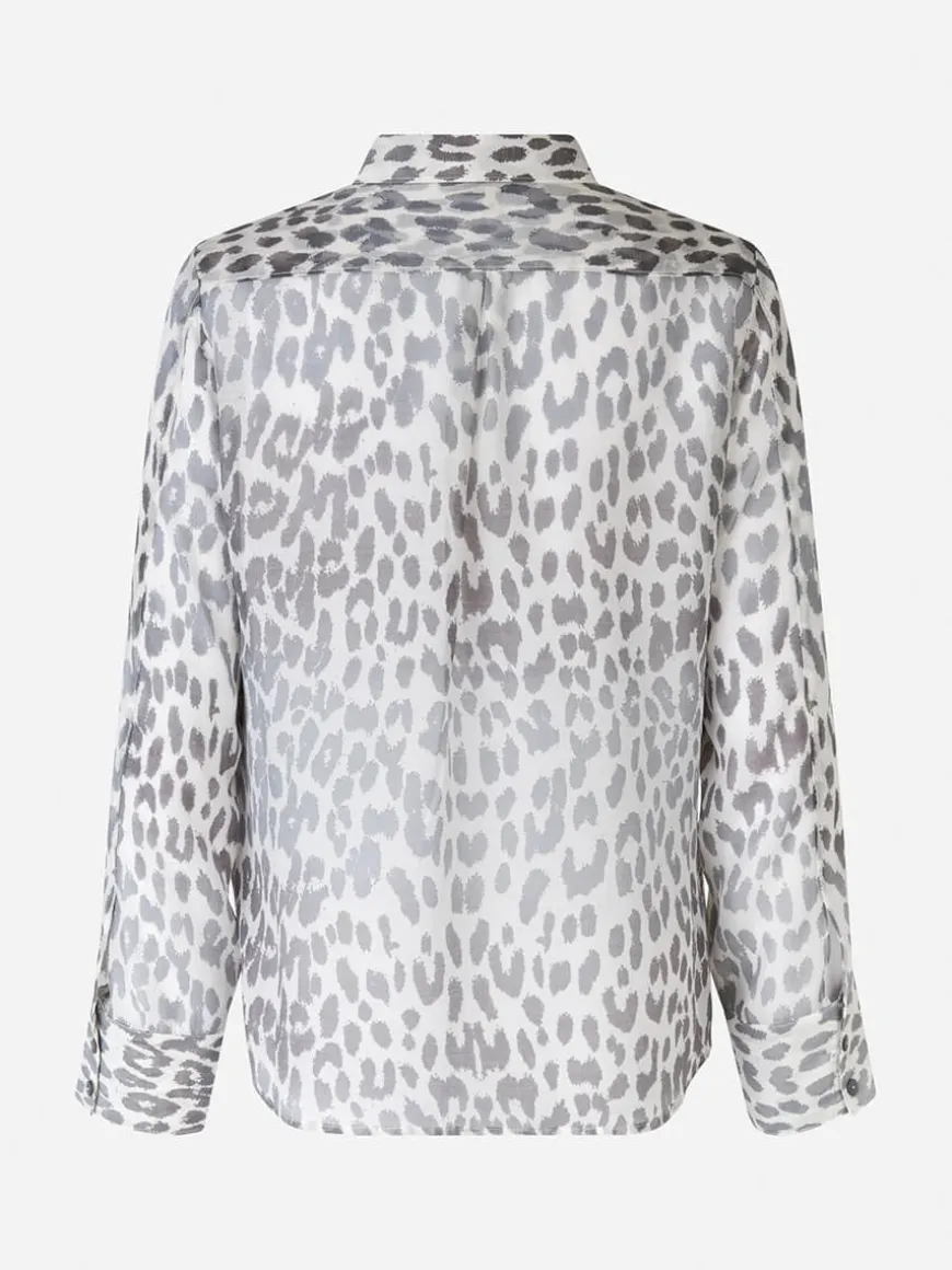 Miranda Shirt - Grey Office Leopard