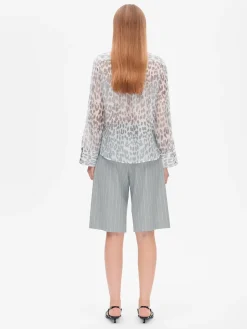 Miranda Shirt - Grey Office Leopard