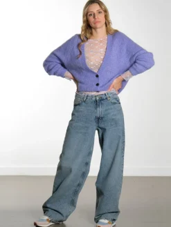 Morgan Cardigan - Purple