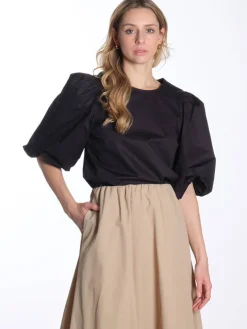 MSJoa Short Sleeve Blouse - Black