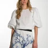 MSJoa Short Sleeve Blouse - Cloud Dancer