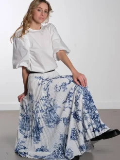 MSJoa Short Sleeve Blouse - Cloud Dancer