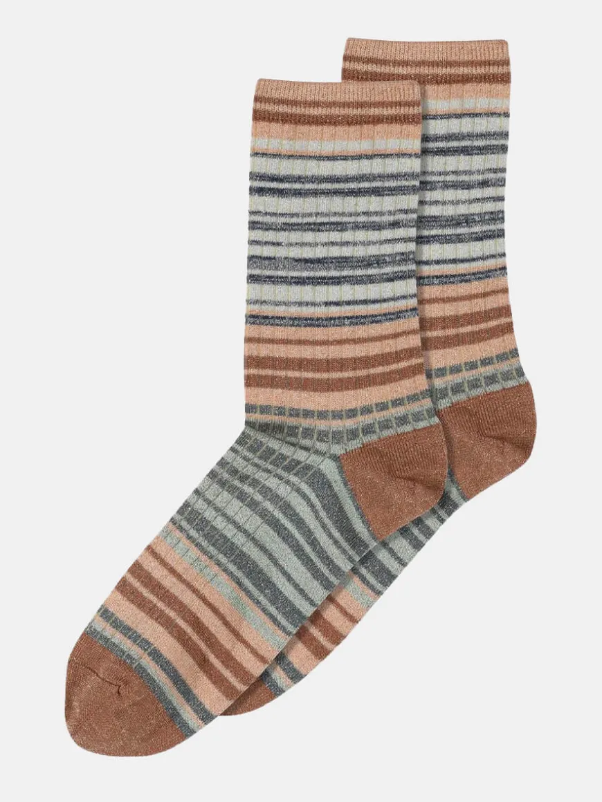 Naja Ankle Socks - Copper Brown