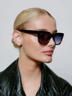 Nancy Sunglasses - Black Demi Tortoise