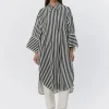 Noe - Striped Viscose - Fluid Stripes