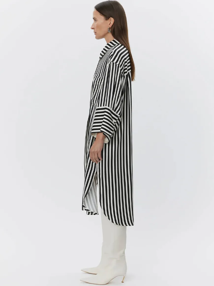 Noe - Striped Viscose - Fluid Stripes