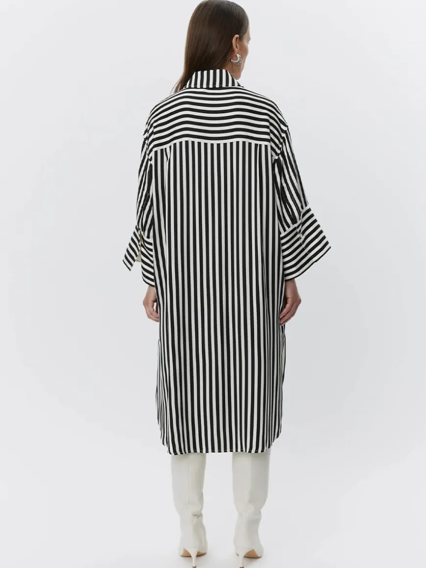 Noe - Striped Viscose - Fluid Stripes