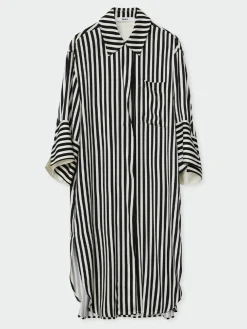 Noe - Striped Viscose - Fluid Stripes