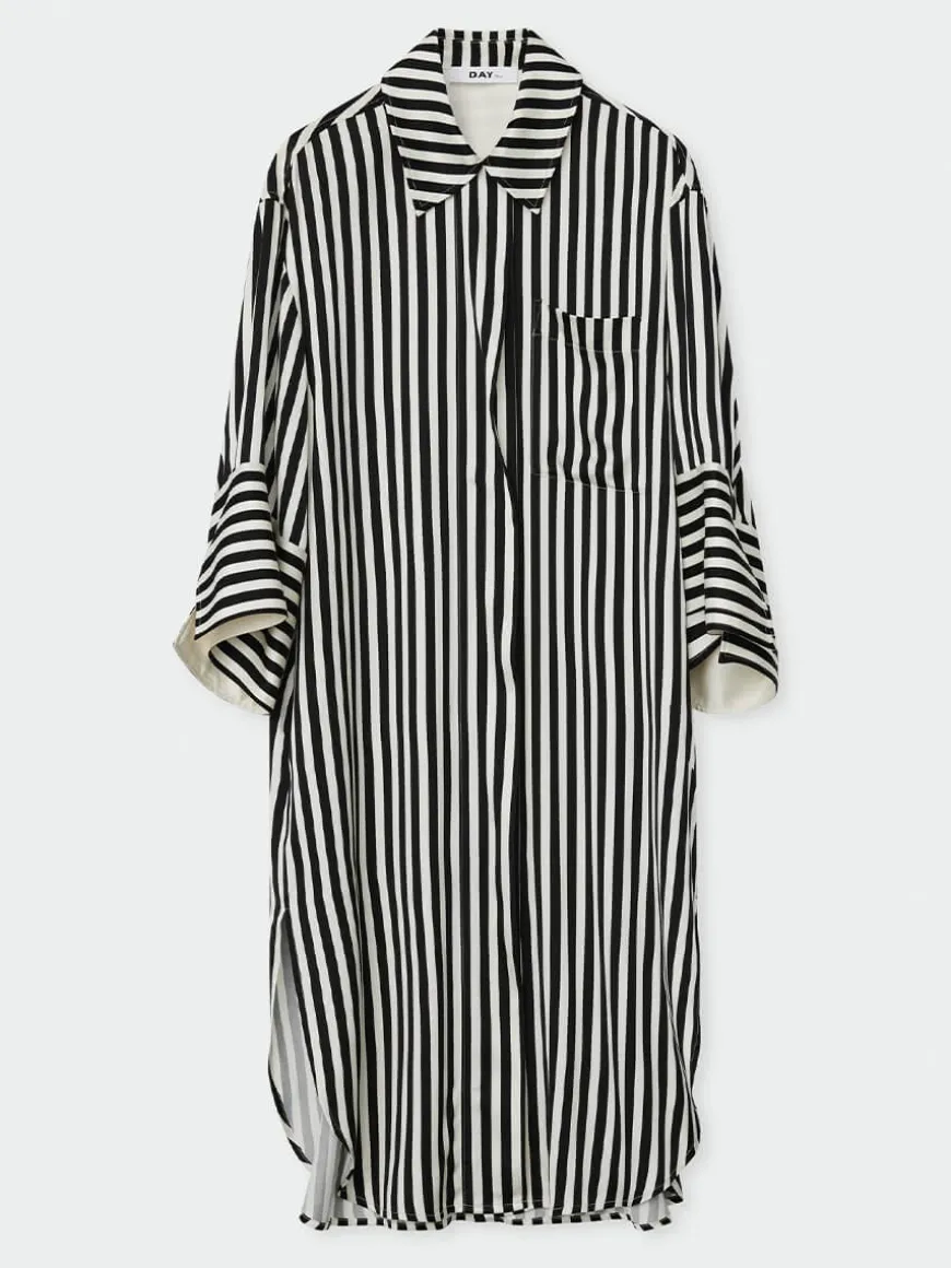 Noe - Striped Viscose - Fluid Stripes