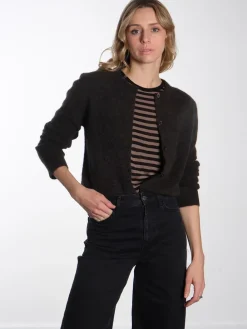 Nor Short Cardigan - Chocolate Torte