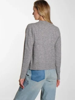 Nor Short Cardigan - Grey Melange