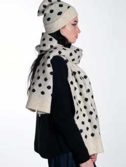 Nuollie Knitted Scarf - Spots