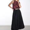 OBJAlda Balloon Maxi Skirt - Black