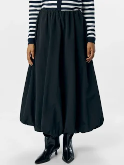 OBJAlda Balloon Maxi Skirt - Black