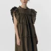 OBJHope Ruffled Mini Dress - Morel