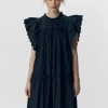 OBJHope Ruffled Mini Dress - Sky Captain