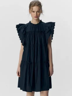 OBJHope Ruffled Mini Dress - Sky Captain