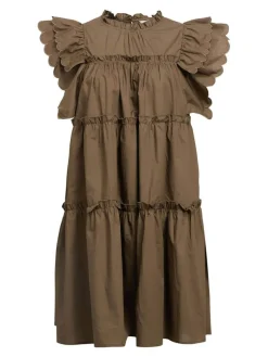 OBJHope Ruffled Mini Dress - Morel