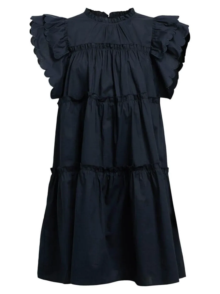 OBJHope Ruffled Mini Dress - Sky Captain