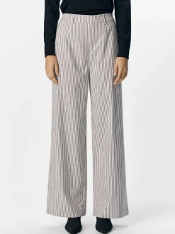 OBJLisa Wide Pants - Cloud Dancer/Morel