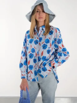 OBJLuana Denim Bucket Hat - Light Blue