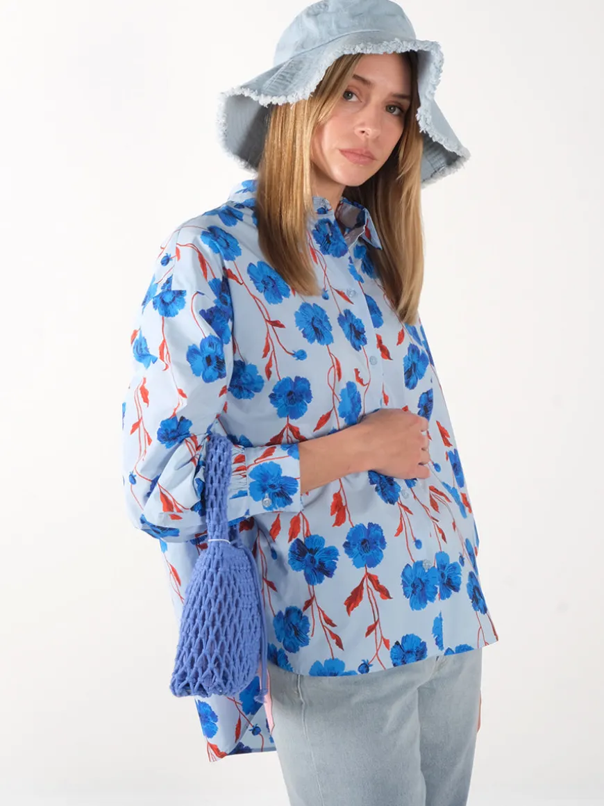 OBJLuana Denim Bucket Hat - Light Blue
