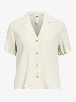 OBJSanne Short Sleeved Shirt - Sandshell