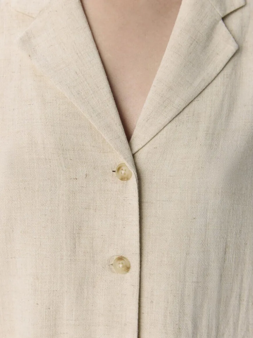 OBJSanne Short Sleeved Shirt - Sandshell