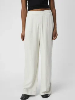 OBJSanne Wide Leg Trousers - Sandshell