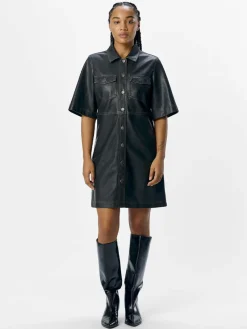OBJScarlet PU Mini Dress