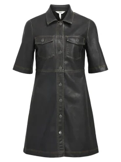 OBJScarlet PU Mini Dress
