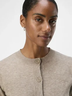 OBJThess Cardigan - Desert Taupe