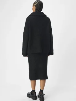 OBJTotalya Half Zip Pullover - Black