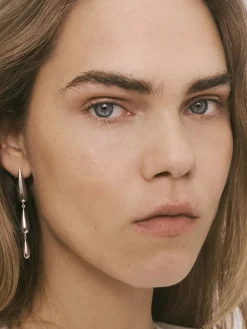 Oculus Earrings - Silver